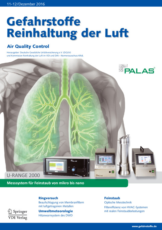 Gefahrstoffe - Reinhaltung der Luft