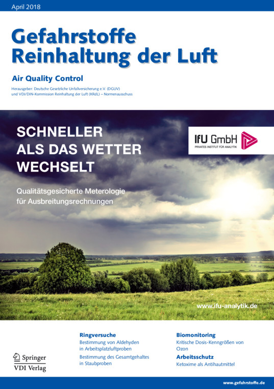 Gefahrstoffe - Reinhaltung der Luft